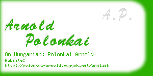 arnold polonkai business card